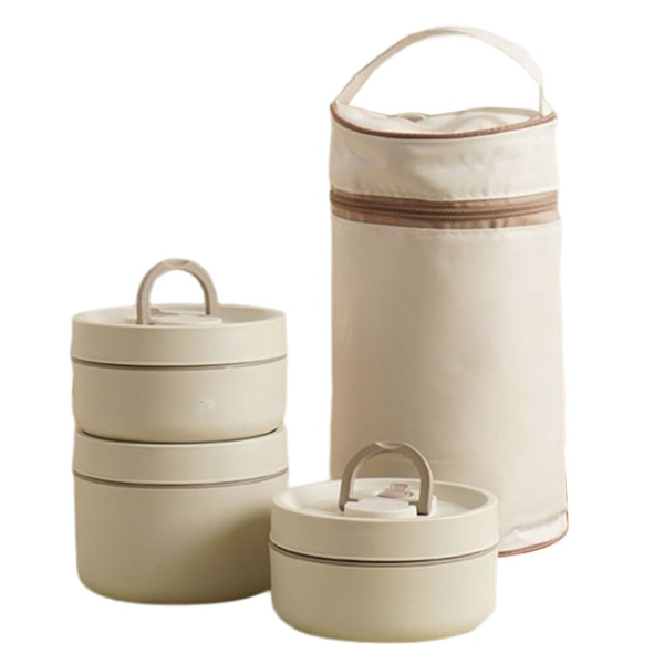 HotCarry | Cutie de mâncare izolată cu mai multe straturi cu geantă de transport gratuită