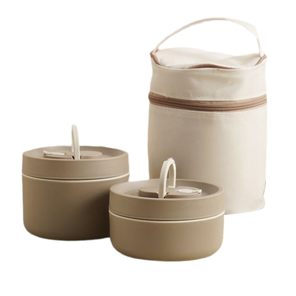 HotCarry | Cutie de mâncare izolată cu mai multe straturi cu geantă de transport gratuită