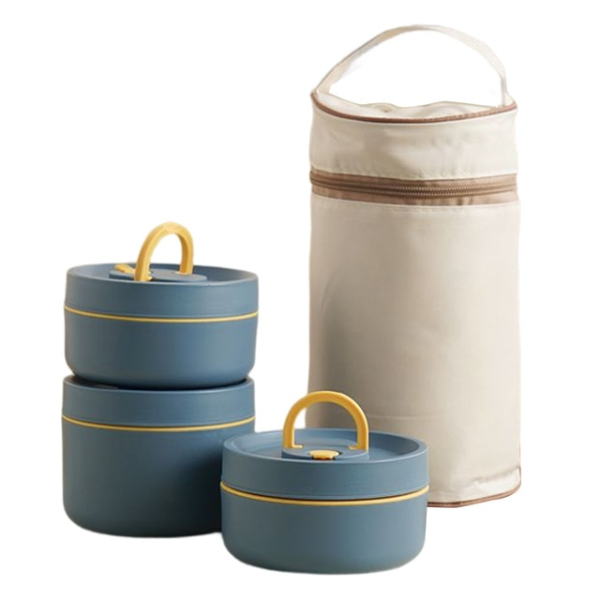 HotCarry | Cutie de mâncare izolată cu mai multe straturi cu geantă de transport gratuită