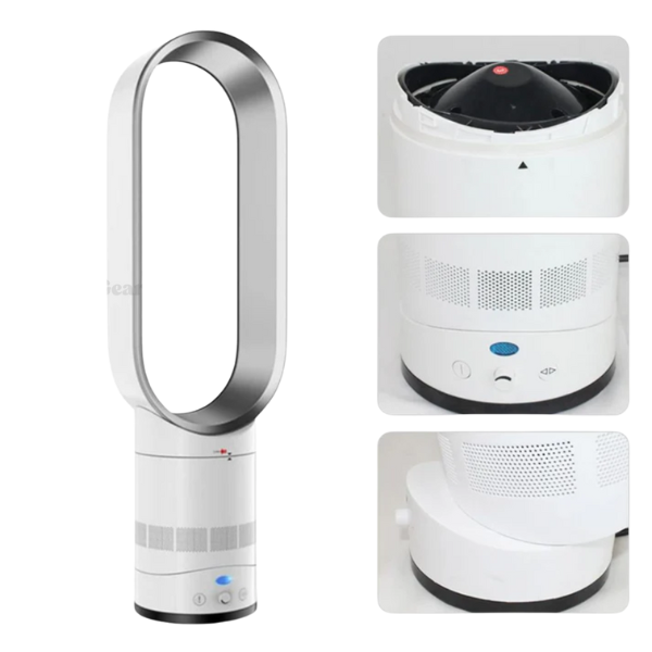 AirSphere | Bladfri Ventilator – Stille Køling til Hele Rummet