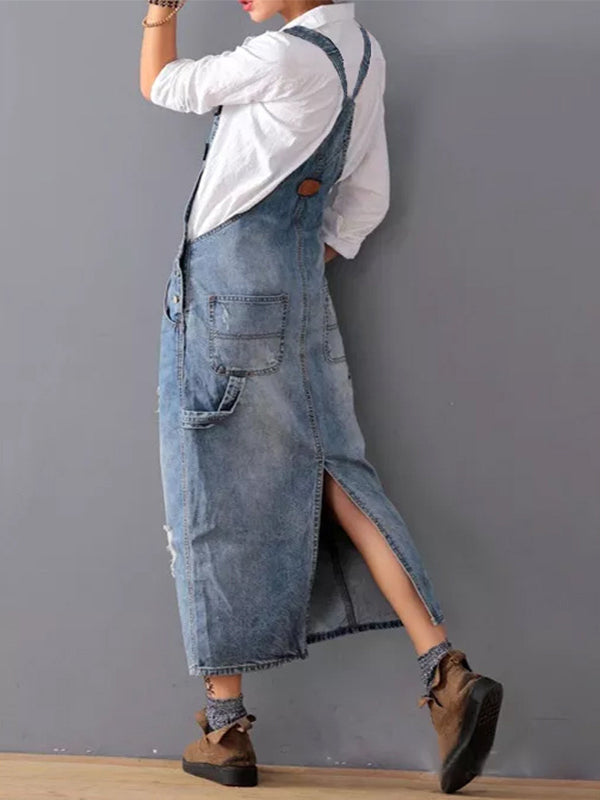 Valentina | Denim Kjole Dame – Elegant Nostalgisk Stil 1