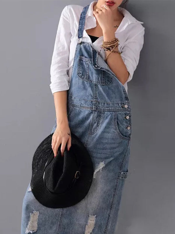 Valentina | Denim Kjole Dame – Elegant Nostalgisk Stil 2