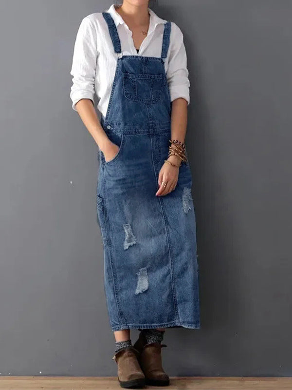Valentina | Denim Kjole Dame – Elegant Nostalgisk Stil 6