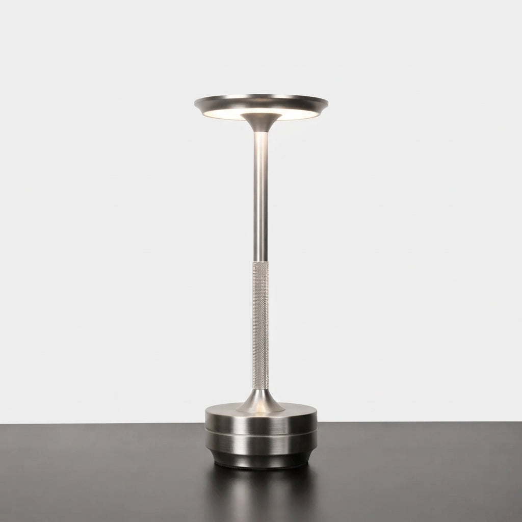 VibeLight | Bordlampe – Justerbar Hyggebelysning Sølv Nuvenci.dk