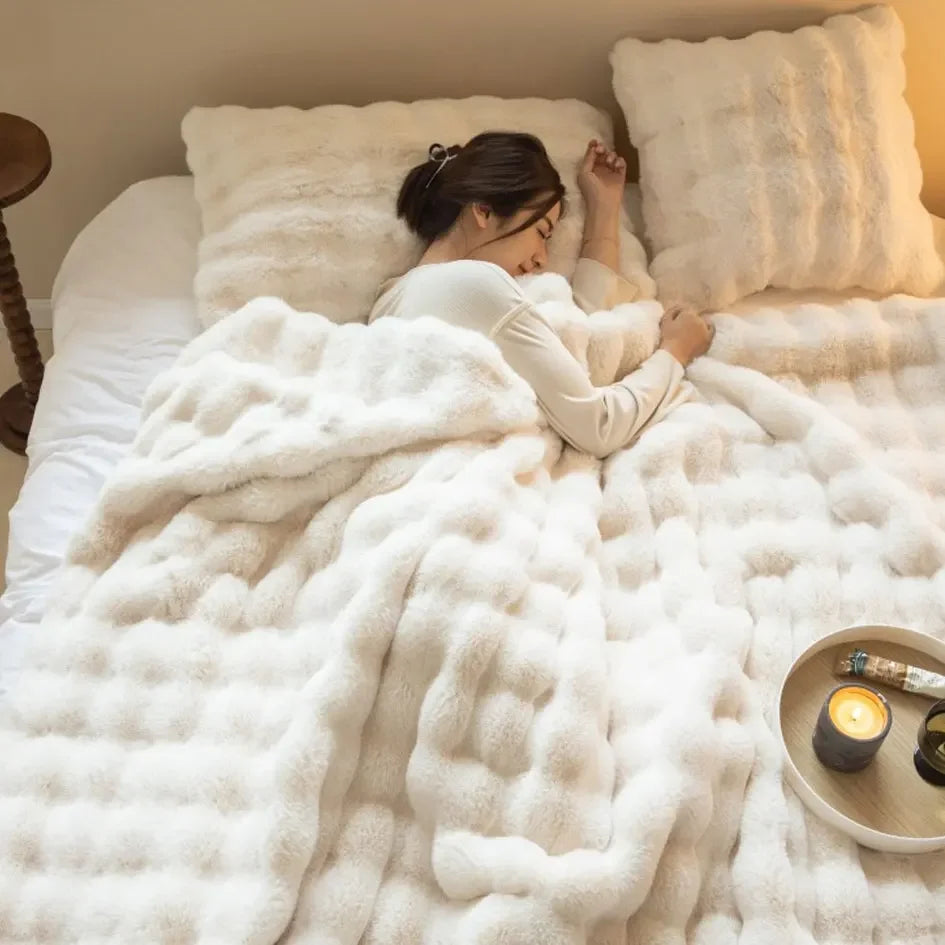 Variant image for Soleil Étoilé | Plush Wool Blanket – Luxurious Comfort for Every Season-16