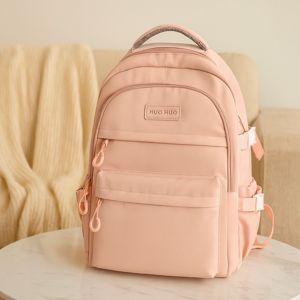 Abigail | Skolerygsæk – Organisering og Komfort Hele Dagen Pink Nuvenci.dk