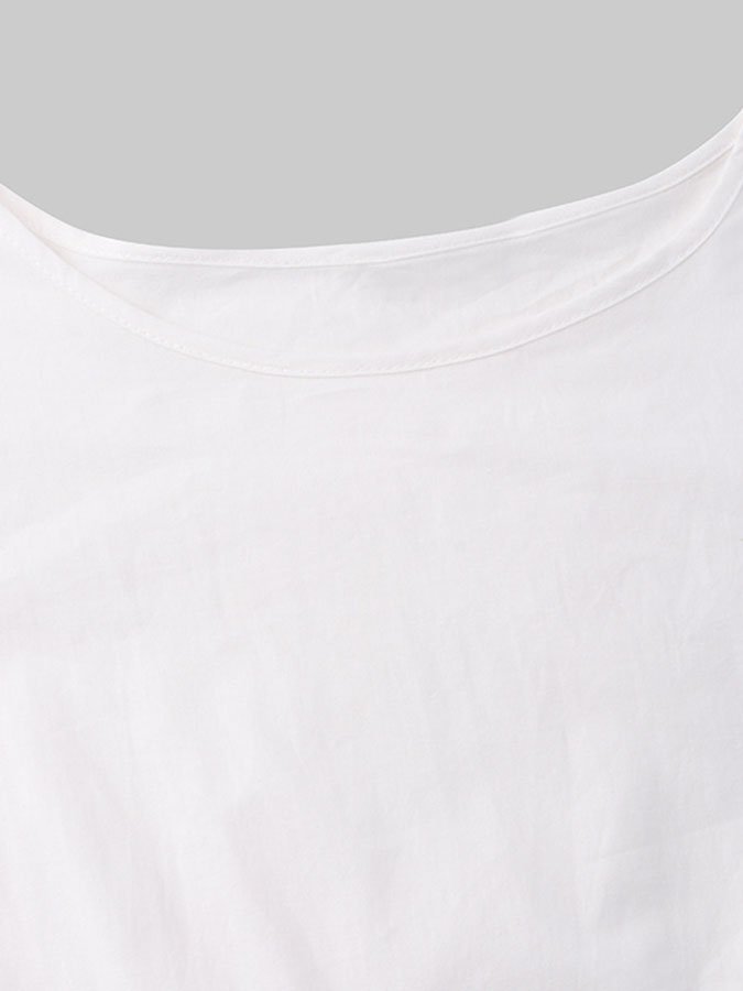 Adelle | Elegant Midi-Kjole Med Korte Ærmer Nuvenci.dk