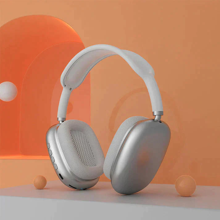 AeroBeats | Trådløse Bluetooth-høretelefoner med HiFi-lyd og støjreduktion Sølv Nuvenci.dk