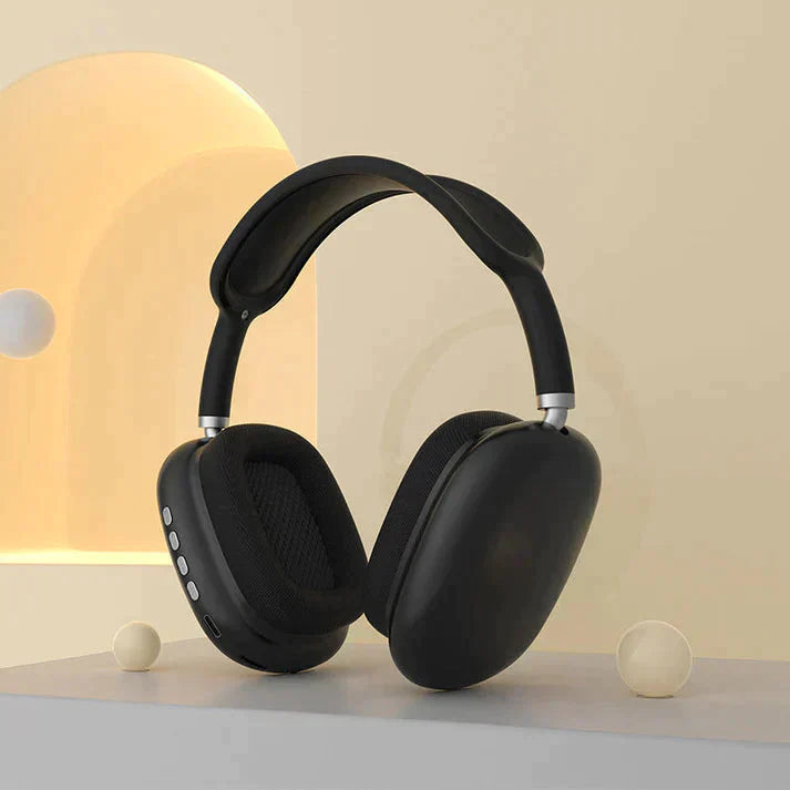 AeroBeats | Trådløse Bluetooth-høretelefoner med HiFi-lyd og støjreduktion Sort Nuvenci.dk