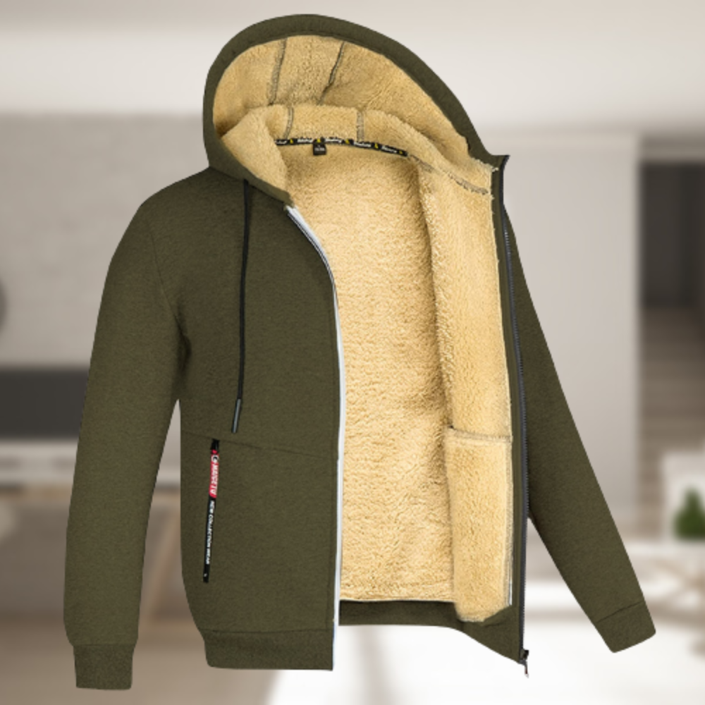 Allen | Hoodie – Moderne Pasform og Komfort Oliven Nuvenci.dk