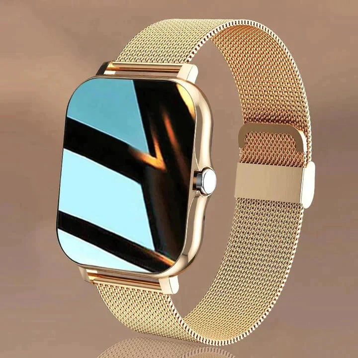 AquaPalm | Elegant Smartwatch – Stil Møder Funktion Guld Nuvenci.dk