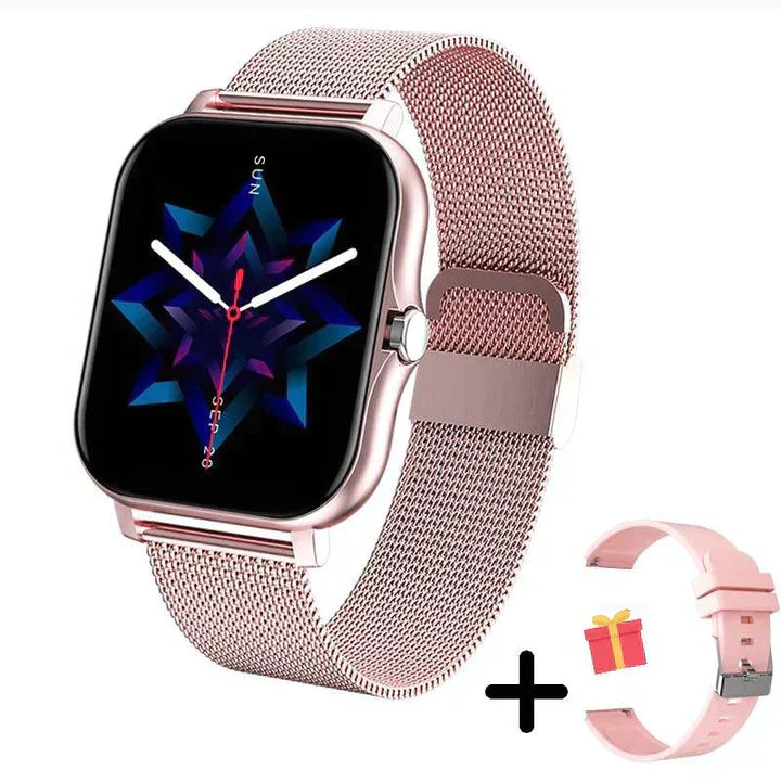 AquaPalm | Elegant Smartwatch – Stil Møder Funktion Pink Nuvenci.dk