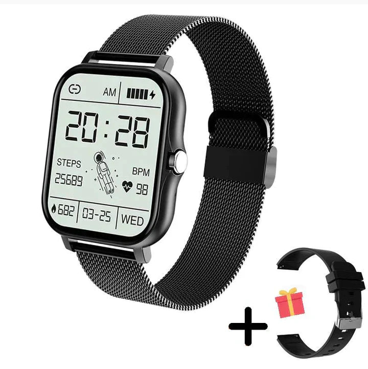 AquaPalm | Elegant Smartwatch – Stil Møder Funktion Sort Nuvenci.dk