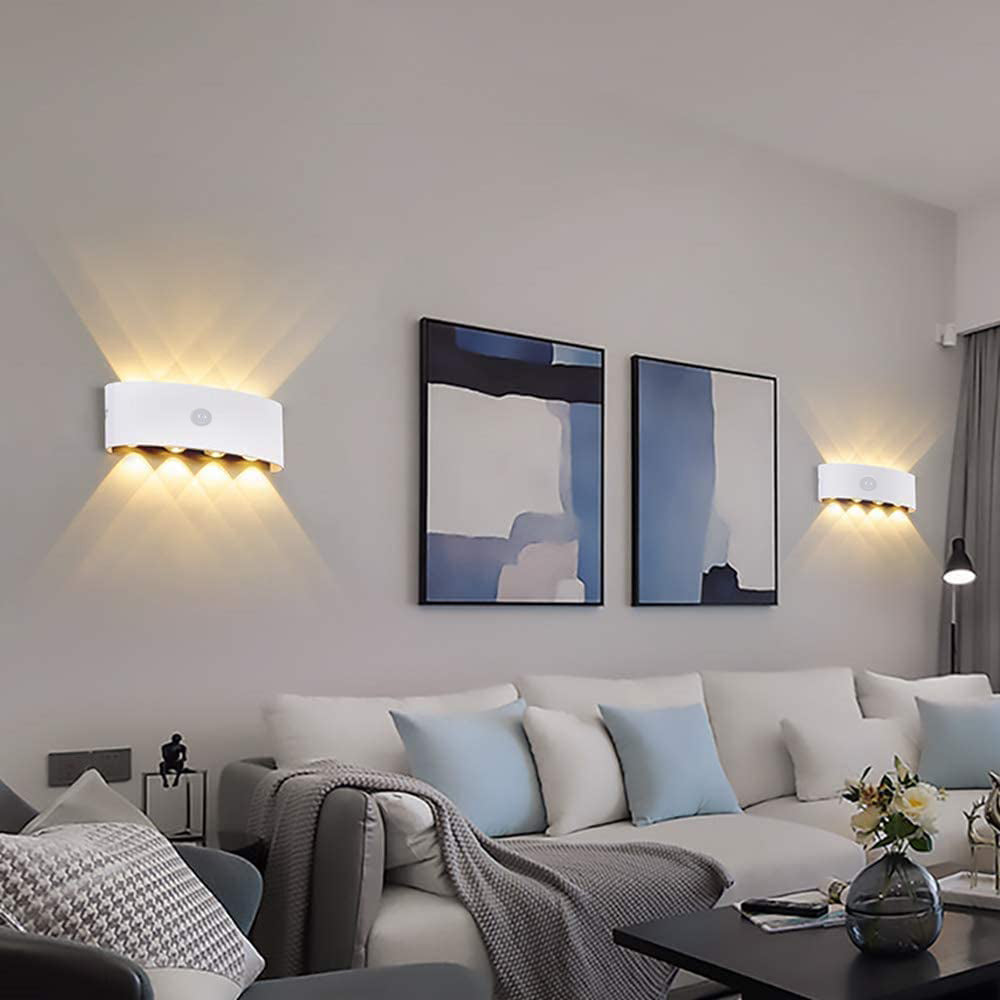 ArcLuxe | Moderne LED-Væglamp Hvid Varmhvid Nuvenci.dk