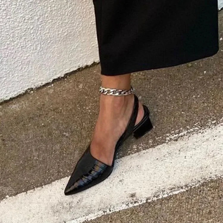 Arden | Pumps – Ortopædisk Komfort med Croco-Elegance Nuvenci.dk