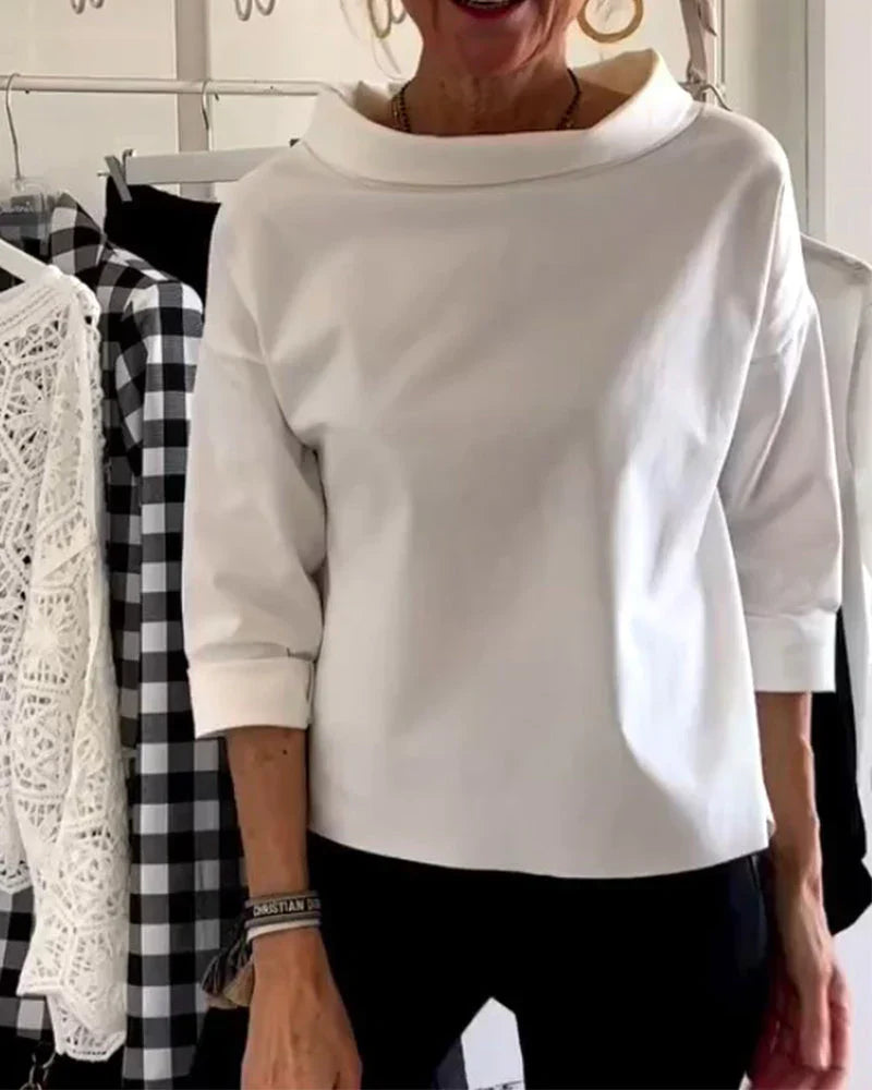 Arianna | Dametop – Elegant Stil til Hverdag og Fest Hvid Nuvenci.dk