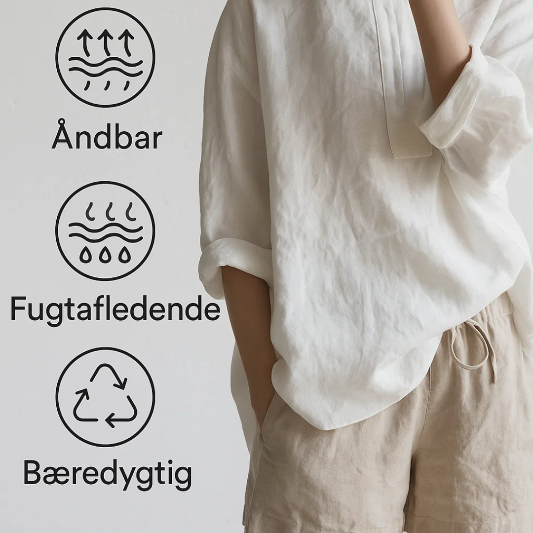 Ariola | Damebluse – Løs Pasform i Ren Hør Nuvenci.dk