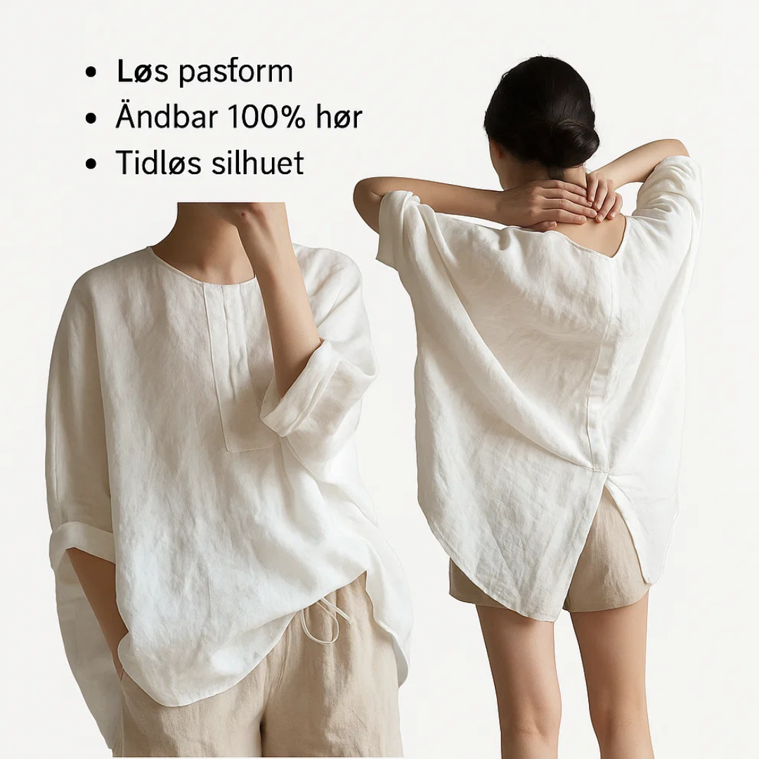 Ariola | Damebluse – Løs Pasform i Ren Hør Nuvenci.dk