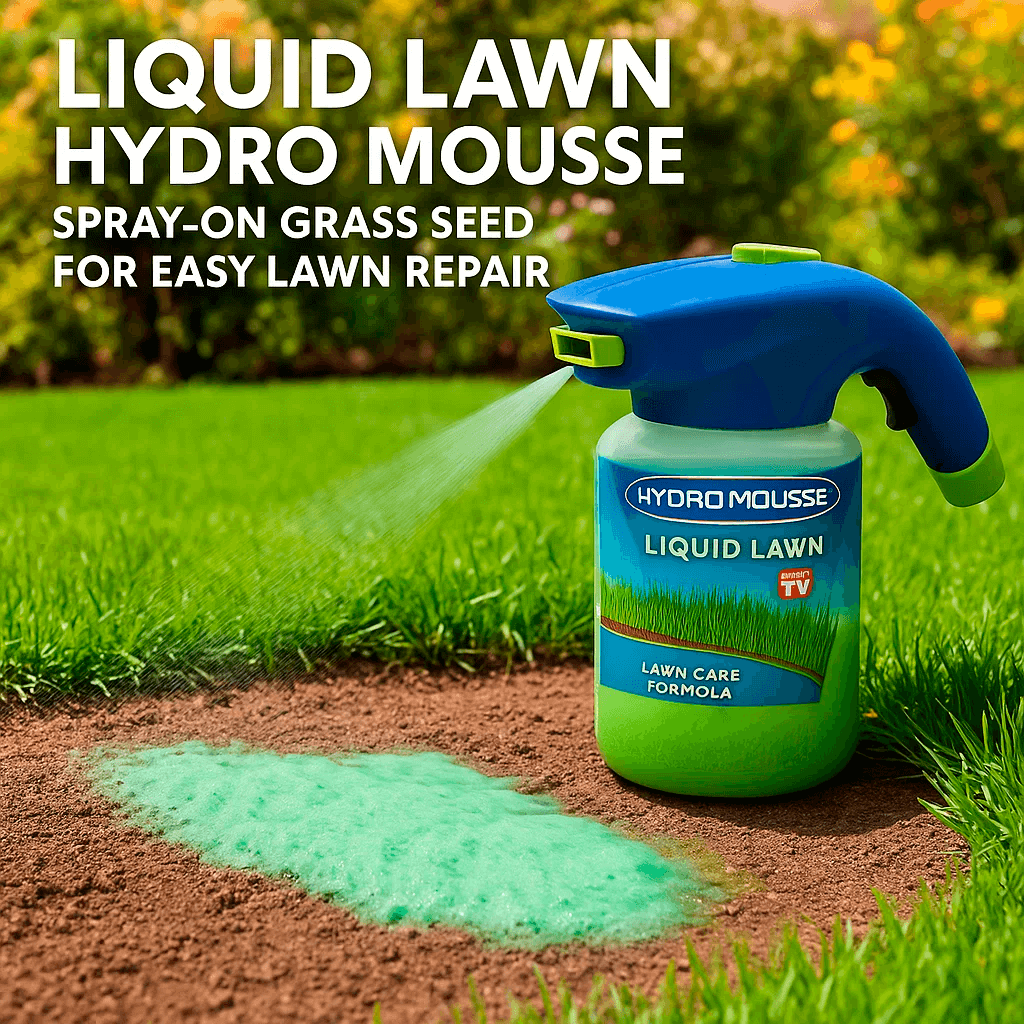 LawnBloom | Plæne Spray – Hurtig Reparation af Bare Pletter