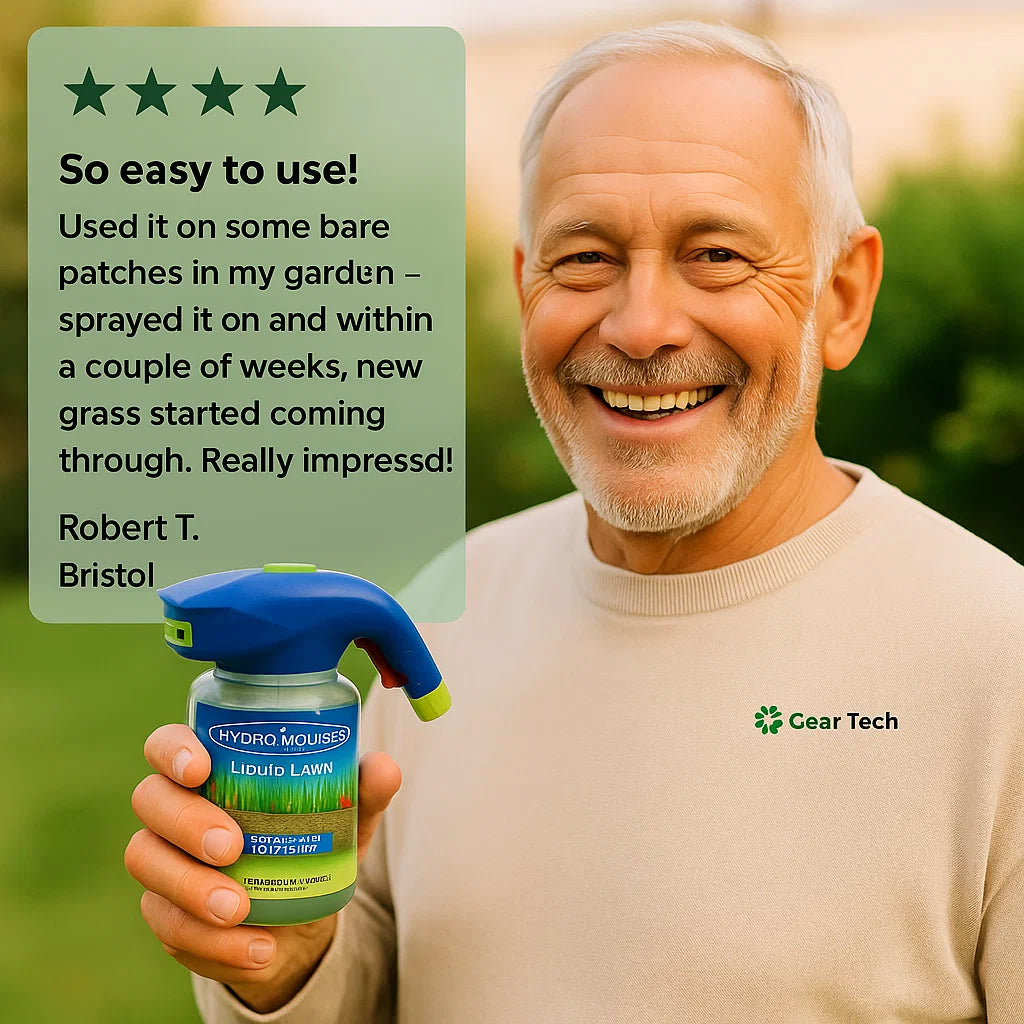 LawnBloom | Plæne Spray – Hurtig Reparation af Bare Pletter