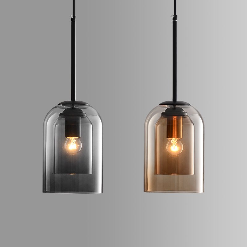 AuraGlas | Stilfuld Dobbeltglas Pendellampe Nuvenci.dk