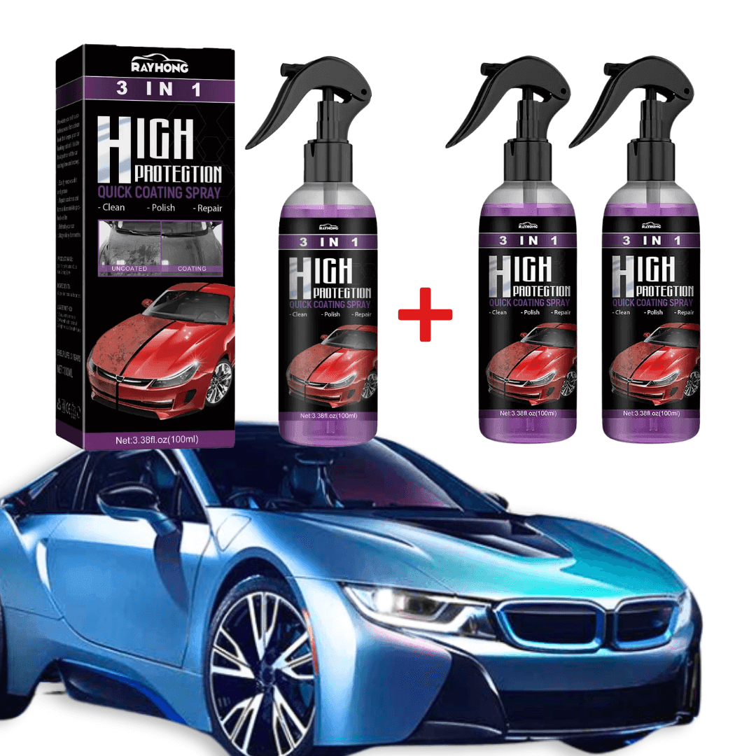 AutoGlanz | 3-i-1 Nano Keramisk Coating Spray | 1+2 Gratis