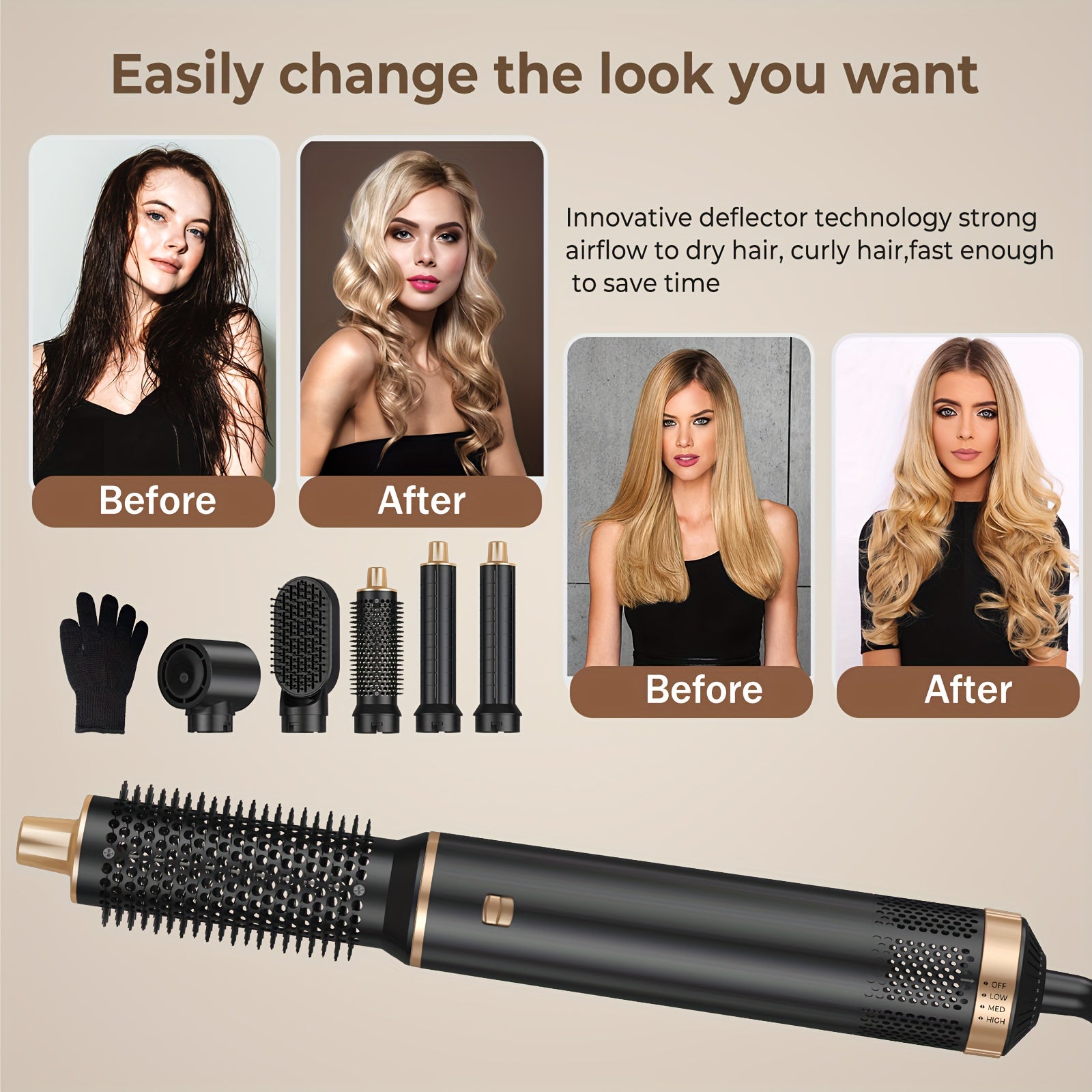 AirLuxe | Professionel Hårtørrer og Multistyler til Alle Hårtyper