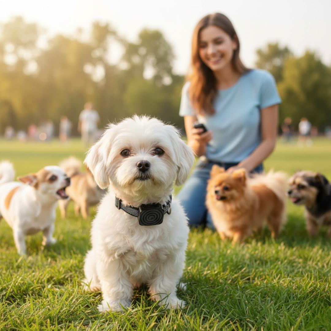 BarkEase | Blid Træningshalsbånd til Små Hunde Nuvenci.dk