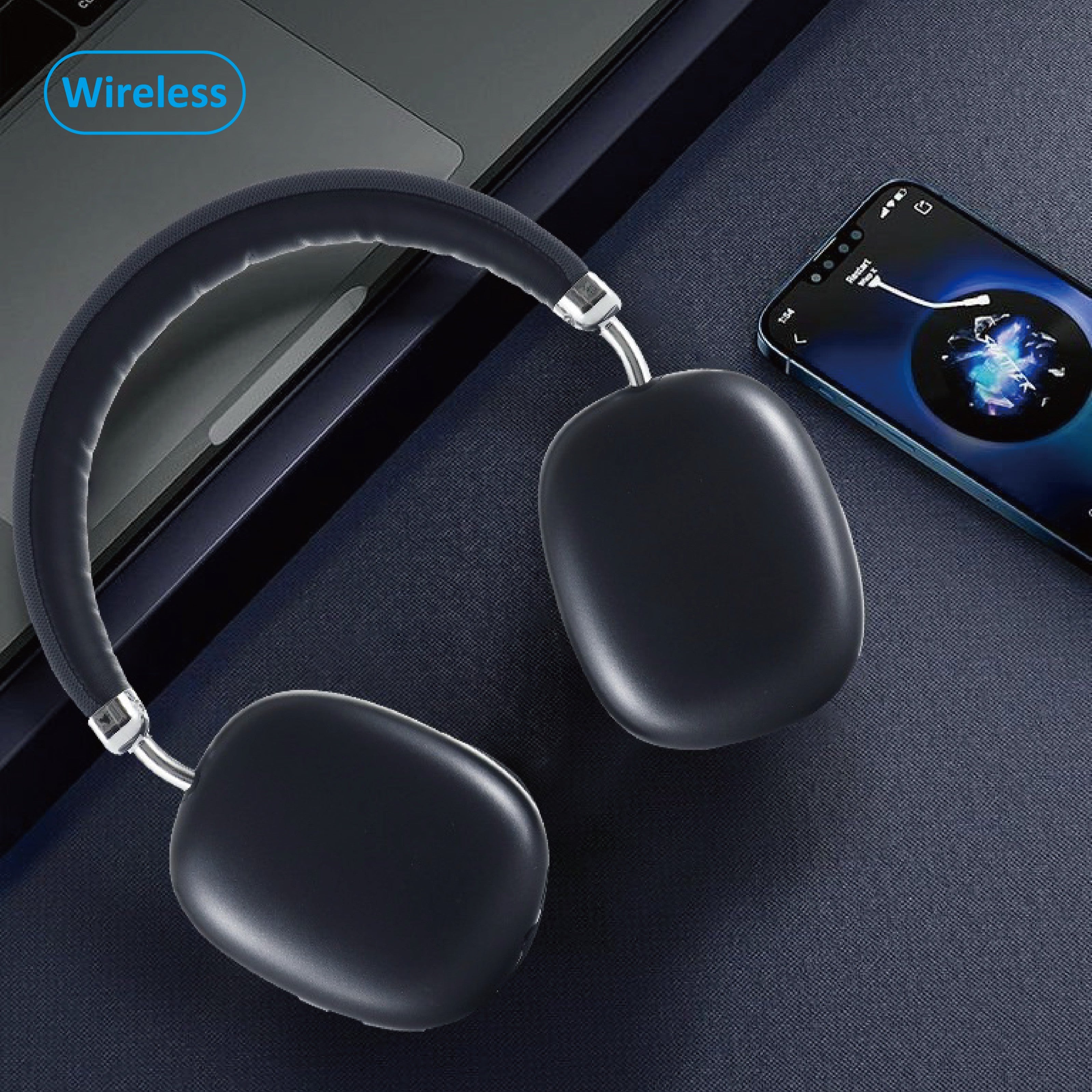 BassLine | Over-Ear Trådløse Hovedtelefoner med Premium Komfort Nuvenci.dk