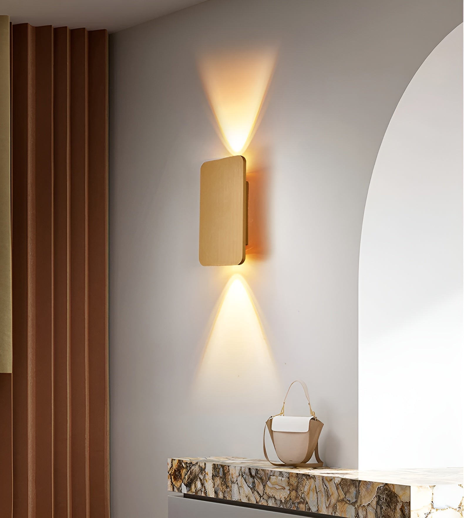 BrightBox | Elegant LED-væglampe med dobbel oplysning og stilrent design Nuvenci.dk