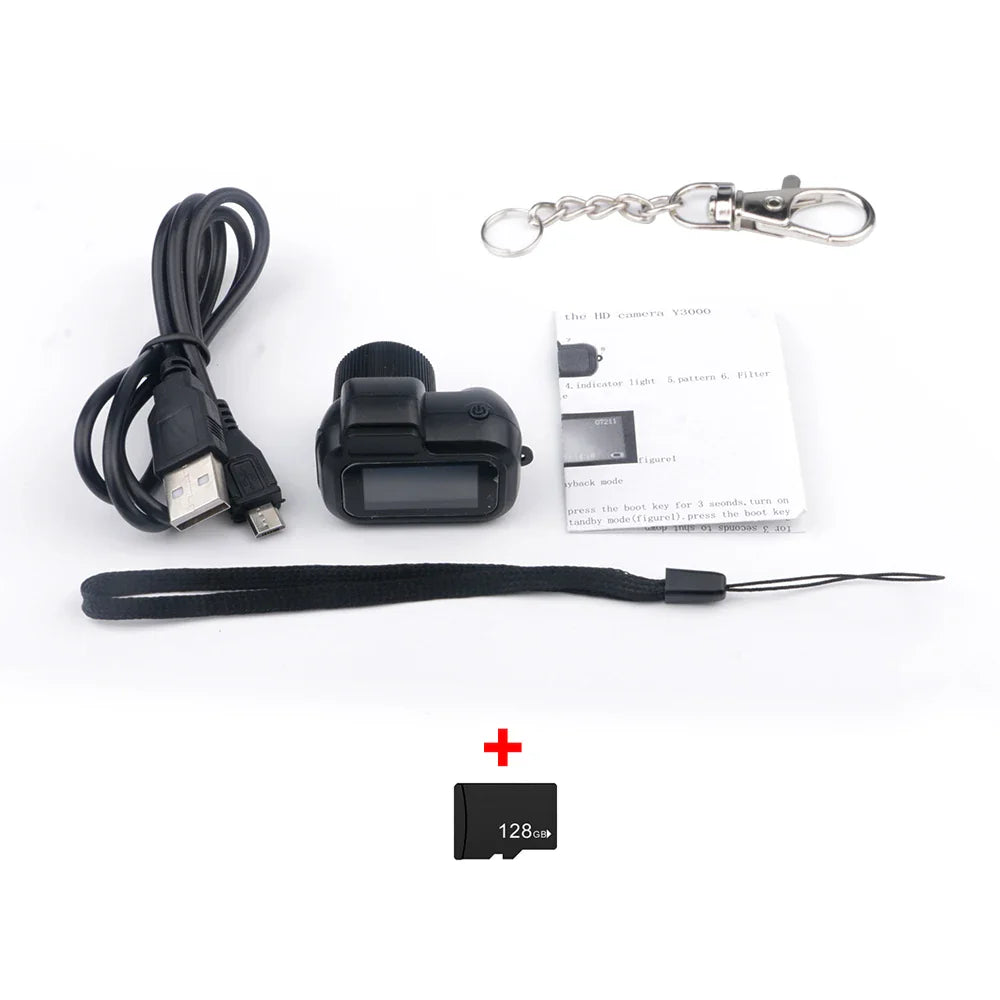 CamPix | Mini-kamera med 200mAh batteri & SD-kortoptagelse Tilføj kamera 128G Nuvenci.dk