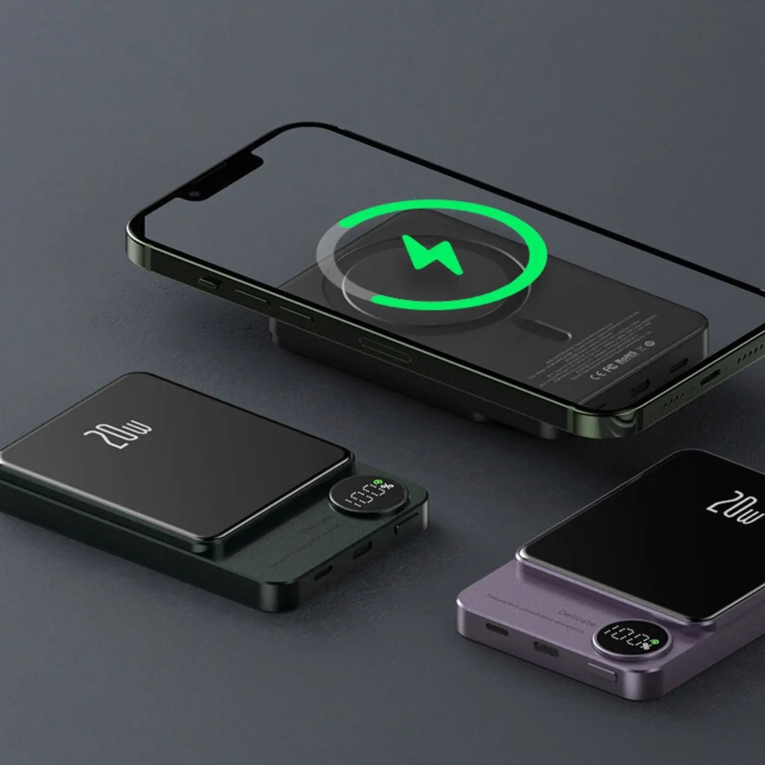 ChargeSphere | Magnetisk Powerbank – Hurtig og Sikker Opladning på Farten Nuvenci.dk