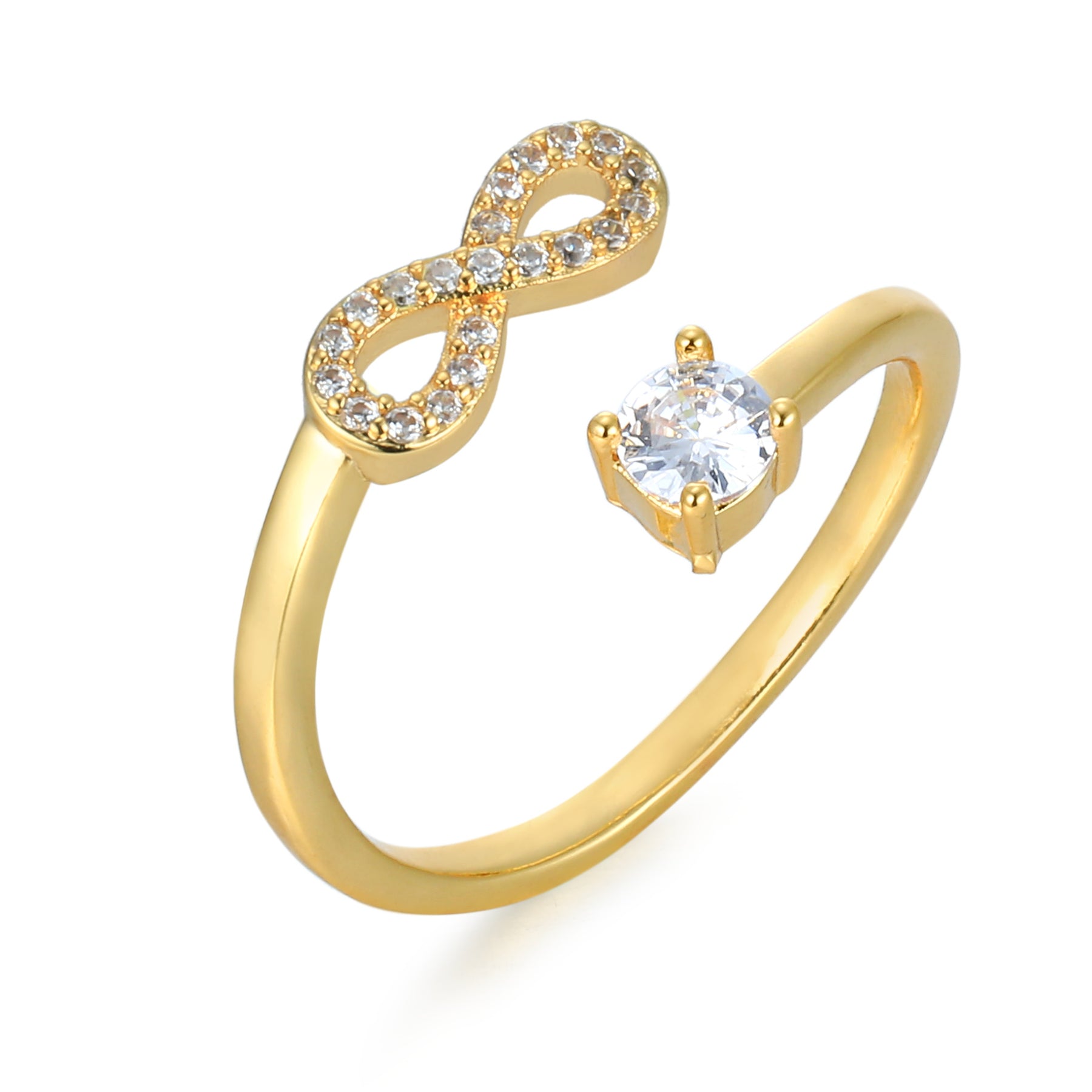 CharmBand | Personlig & Elegant Bogstavring Guld ∞ Nuvenci.dk