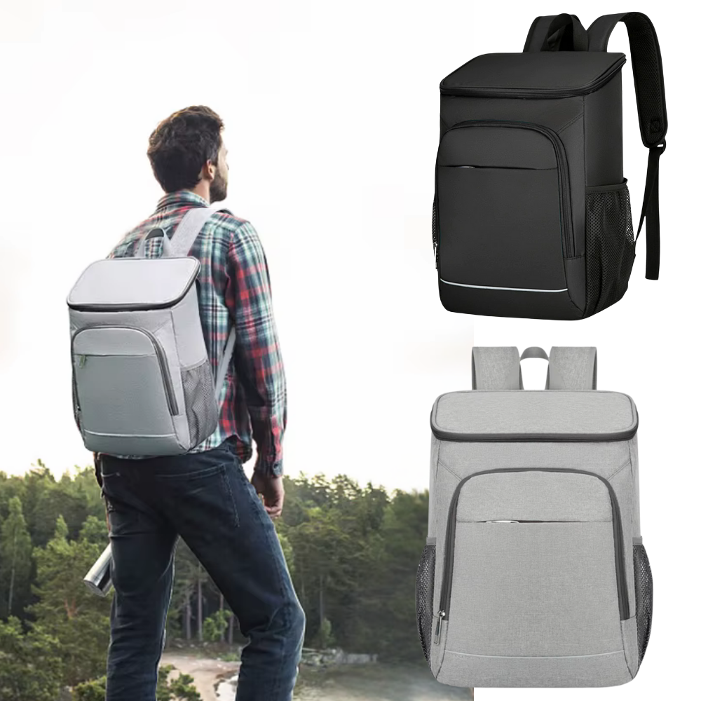ChillTrail - Vertikal Kølryggsæk Design Grå Køletaske Rygsæk Nordica 30 L Nuvenci.dk