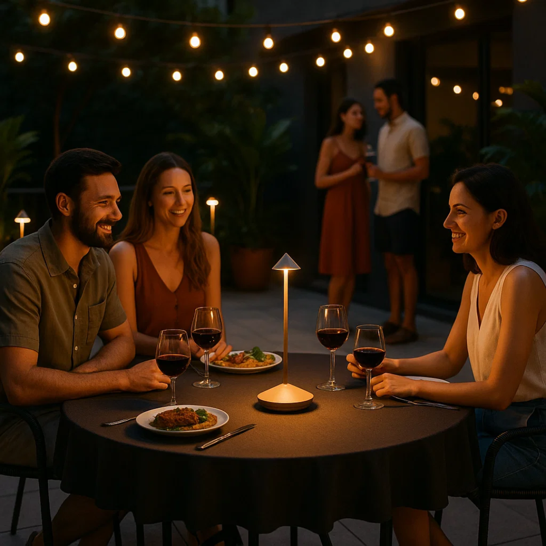 ClarityGlow | Trådløs Bordlampe Dæmpbart Lys & Vandtæt Design Nuvenci.dk