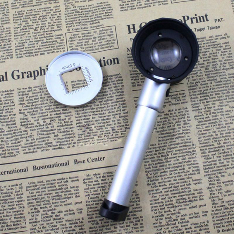 ClearMagnify | Forstørrelsesglas – LED Lys & Indbygget Måleskala Nuvenci.dk