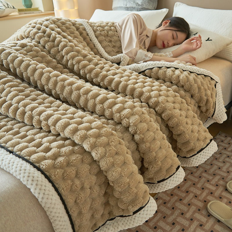CloudWrap | Blød premium hyggetæppe i moderne look Beige Nuvenci.dk
