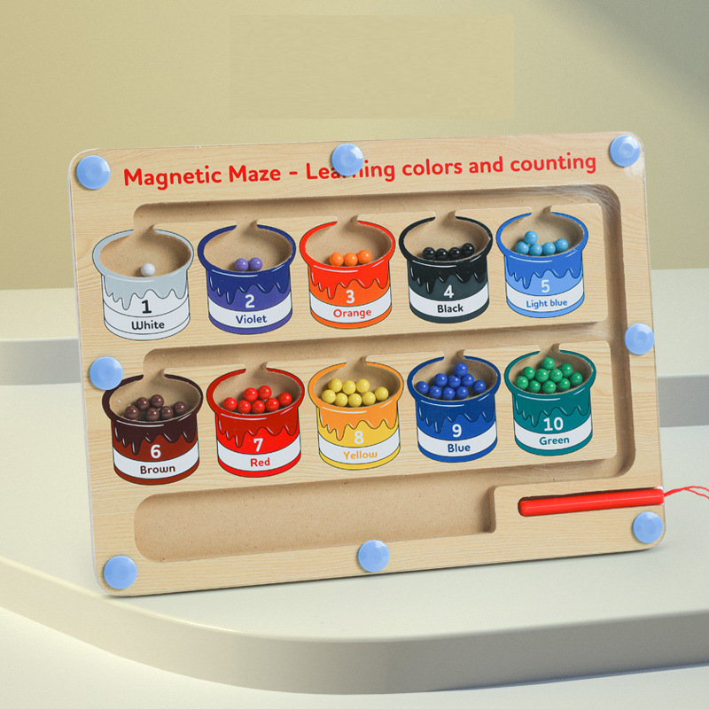 ColorMaze | Magnetisk Læringslabyrint Stor Størrelse Version Nuvenci.dk