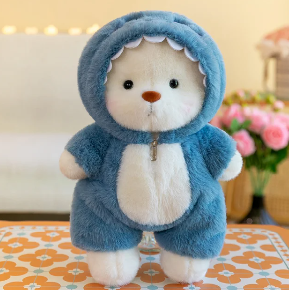CubyBear | Blød Komfortbamse til Store og Små Blå Nuvenci.dk