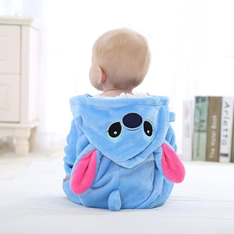 Cuddlino - Kropsdækkende Heldragt Med Hætte Stitch Nuvenci.dk