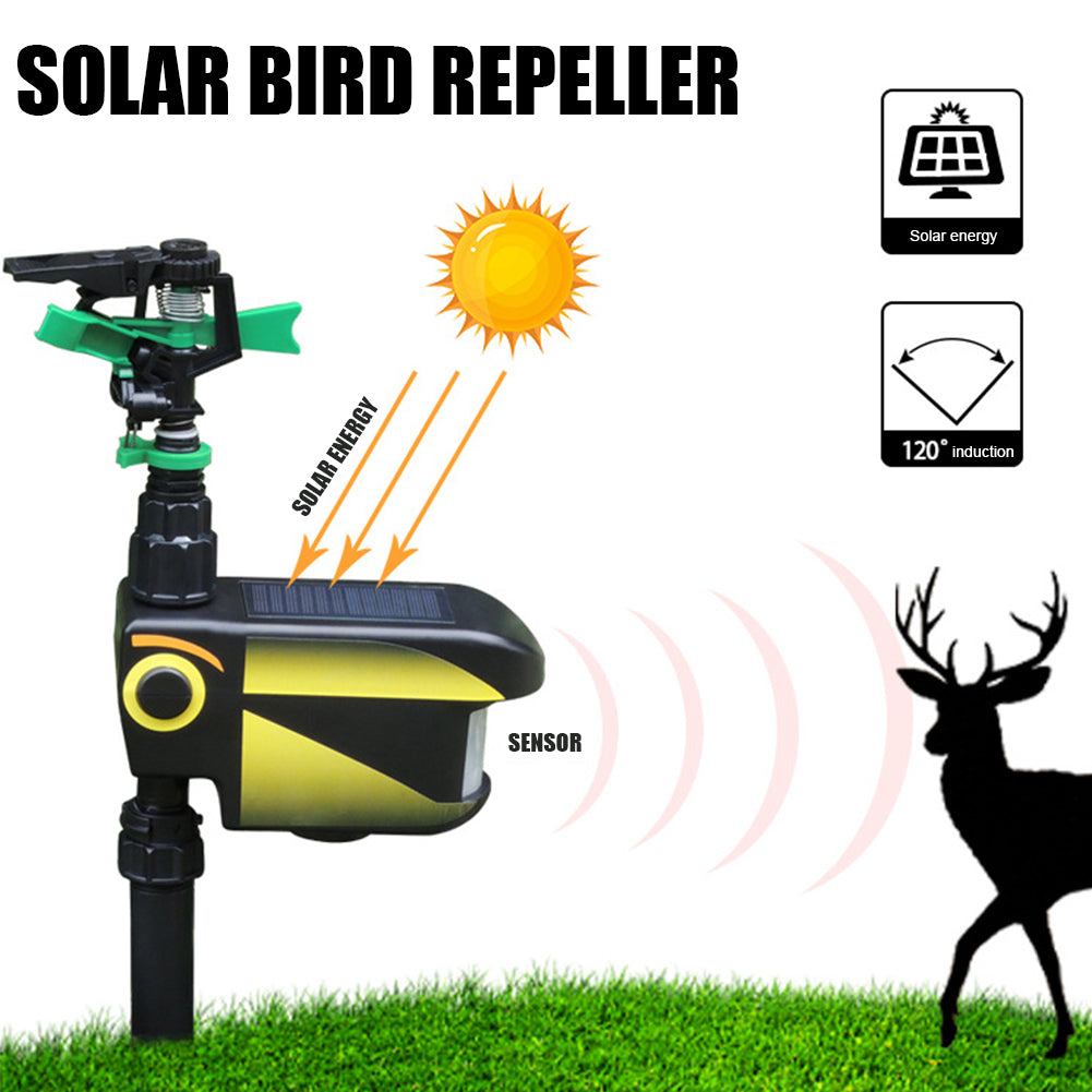 DeerGuard | Bevægelseskontrolleret sprinkleranlæg til rådyr med solenergi Nuvenci.dk