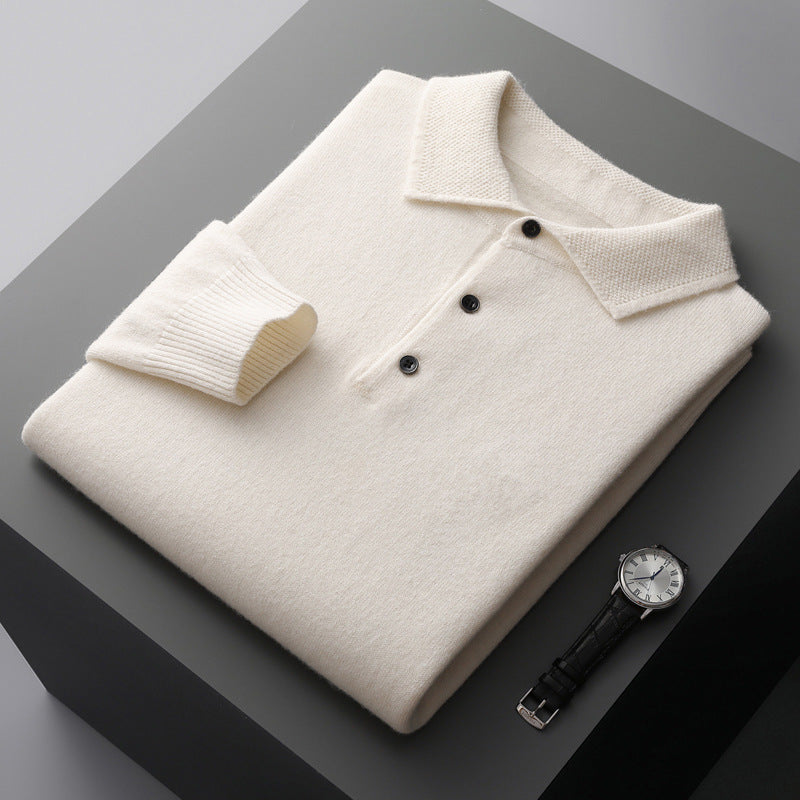 Étoile | Langærmet Poloshirt – Tidløs Elegance i Cashmere-2