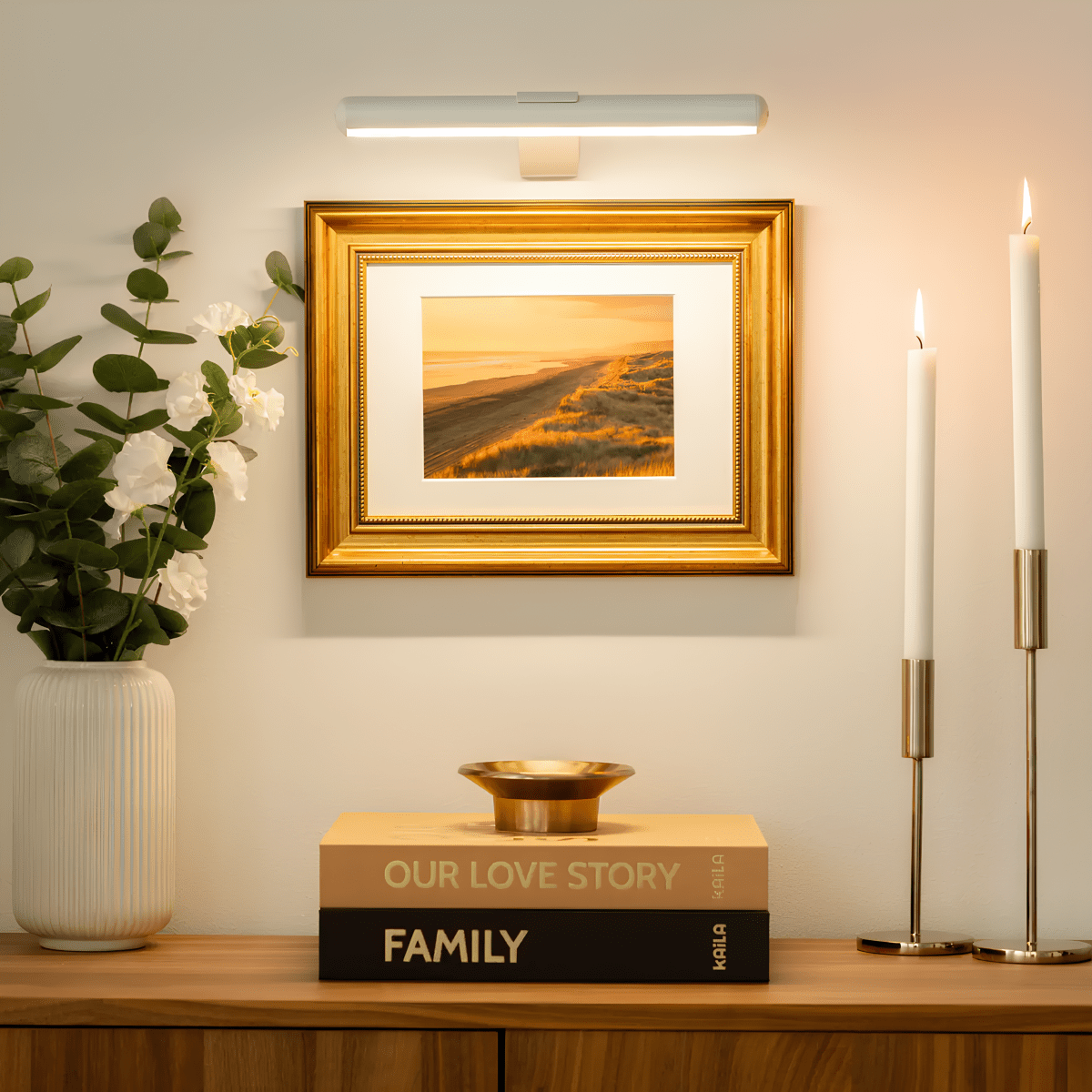FrameLuxe | Trådløs billedbelysning til elegant kunstbelysning