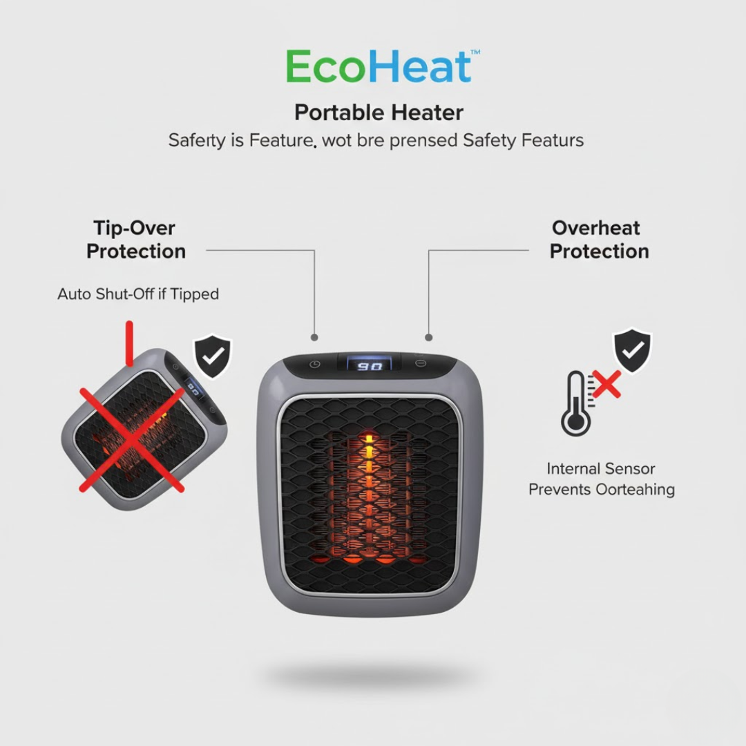 EcoHeat | Energisparende varmeblæser med moderne design Nuvenci.dk