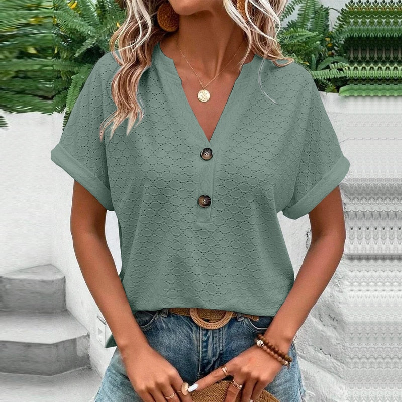 Elidia | Damebluse – Elegant Komfort og Stil Grøn Nuvenci.dk