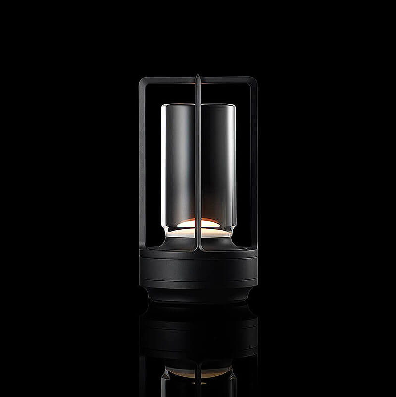 EmberWave | LED Bordlampe – Dæmpbar Belysning for Hygge Sort Nuvenci.dk