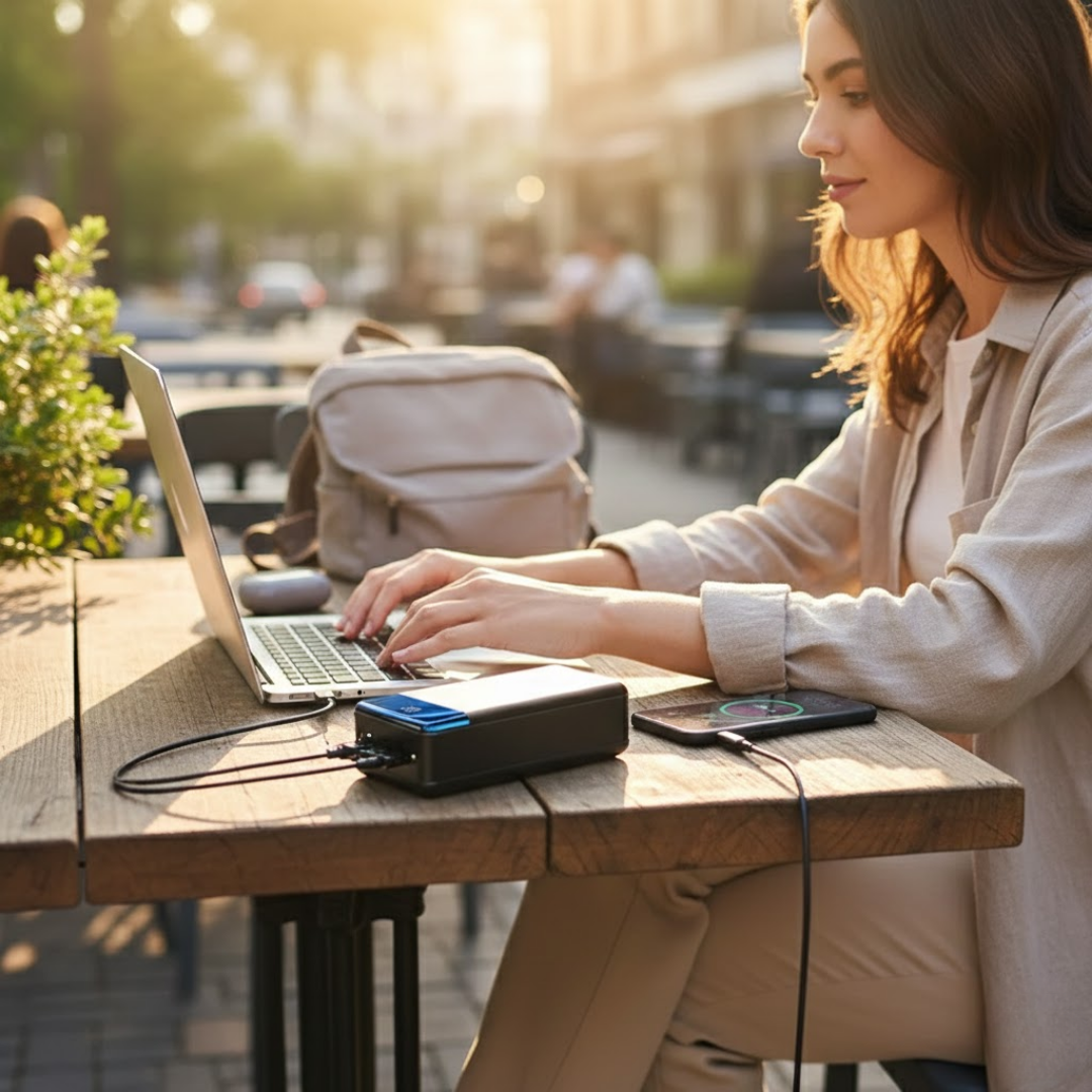 EnerPro | Powerbank med 50.000mAh & Multi-USB-udgange Nuvenci.dk