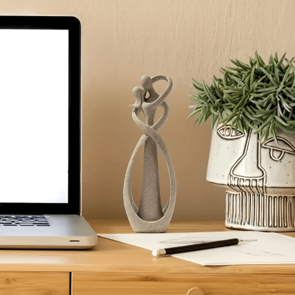 EternalAbstract | Abstrakt Skulptur af tidløs kærlighed Nuvenci.dk