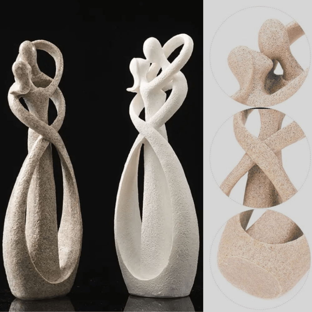 EternalAbstract | Abstrakt Skulptur af tidløs kærlighed Nuvenci.dk