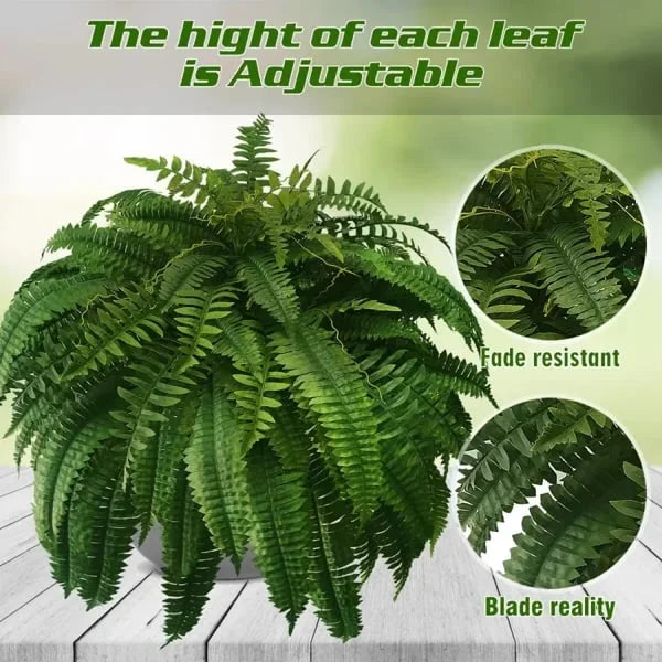 EverFern | Luksuriøs Kunstig Boston Fern til Indendørs & Udendørs Nuvenci.dk